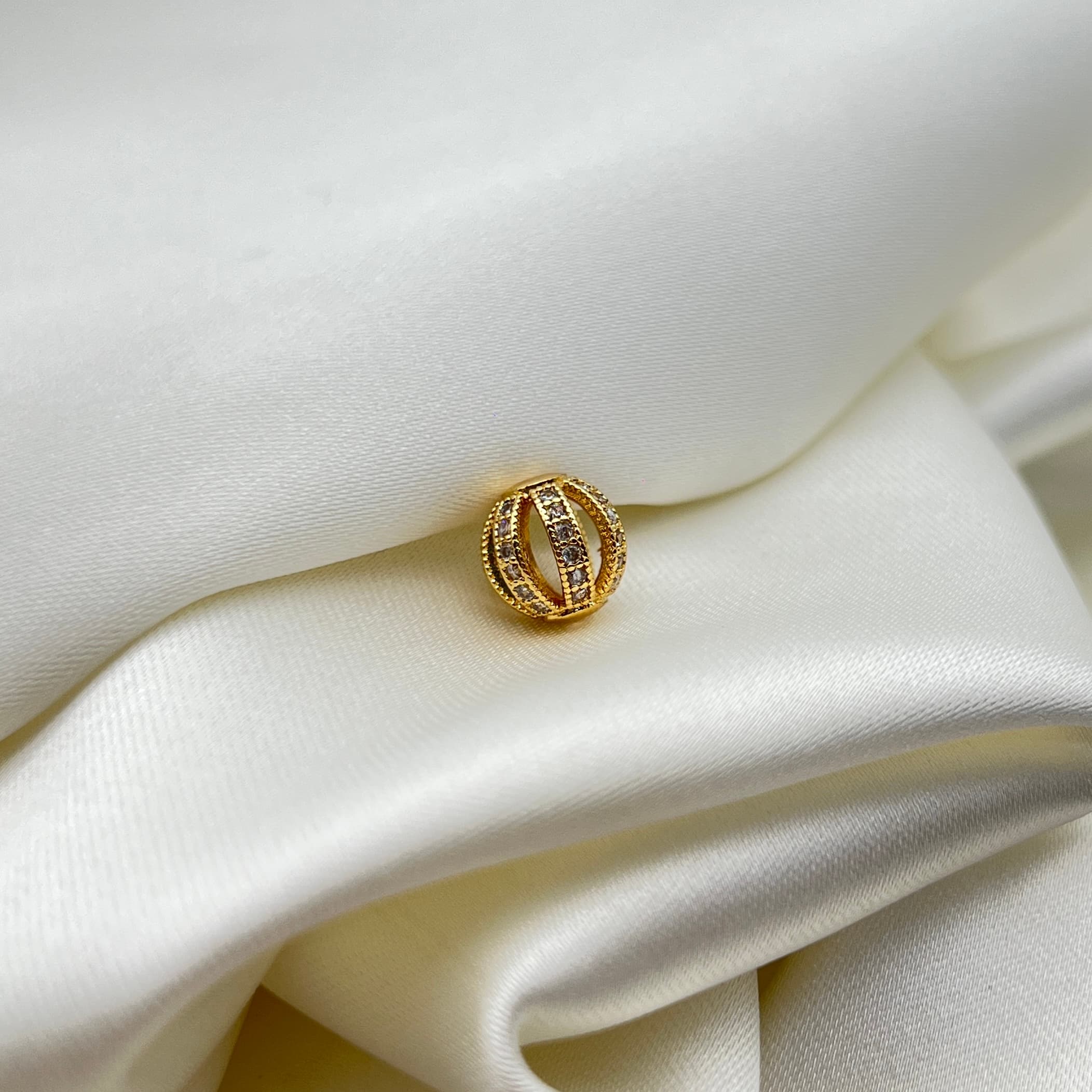 Séparation 8/10mm plaqué Or zircon