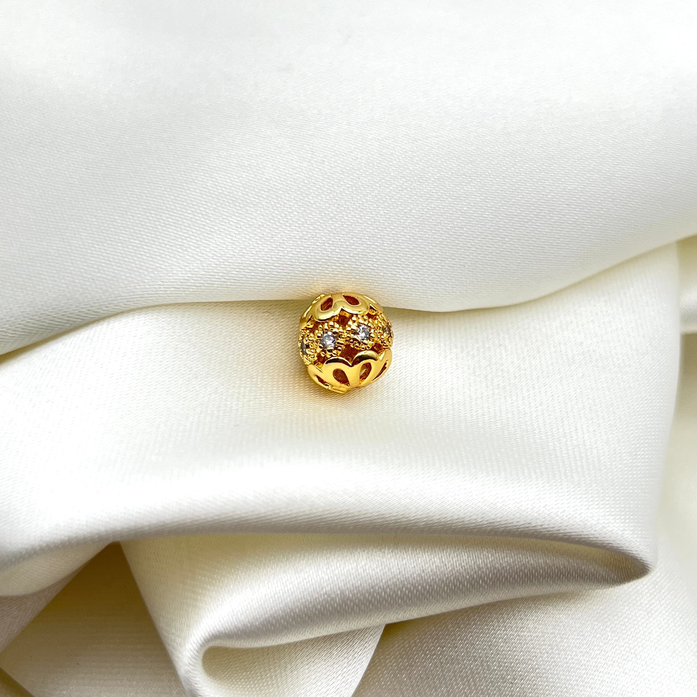 Séparation 10mm plaque Or zircon