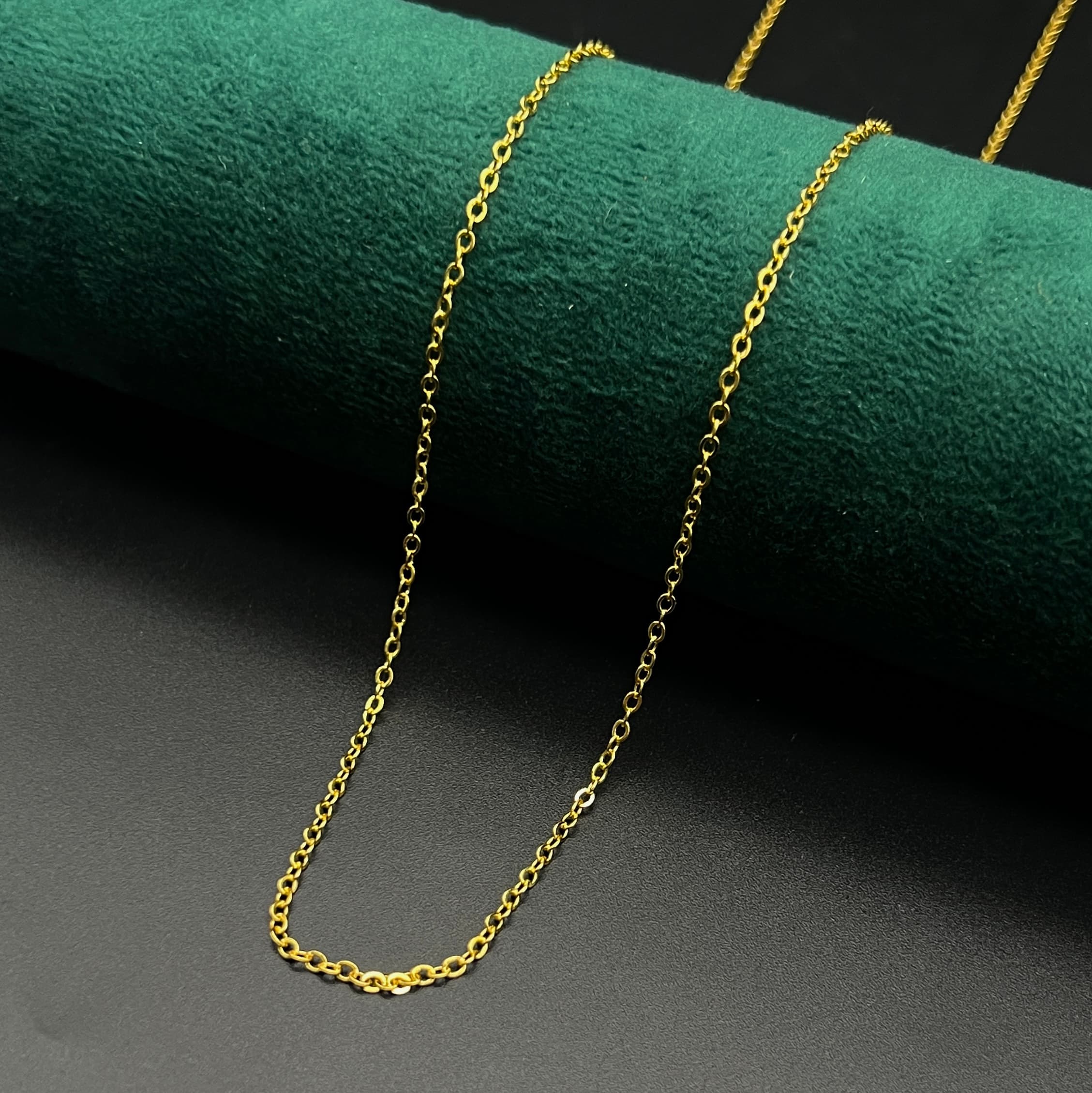 Chain Plaque Or Inoxydable 