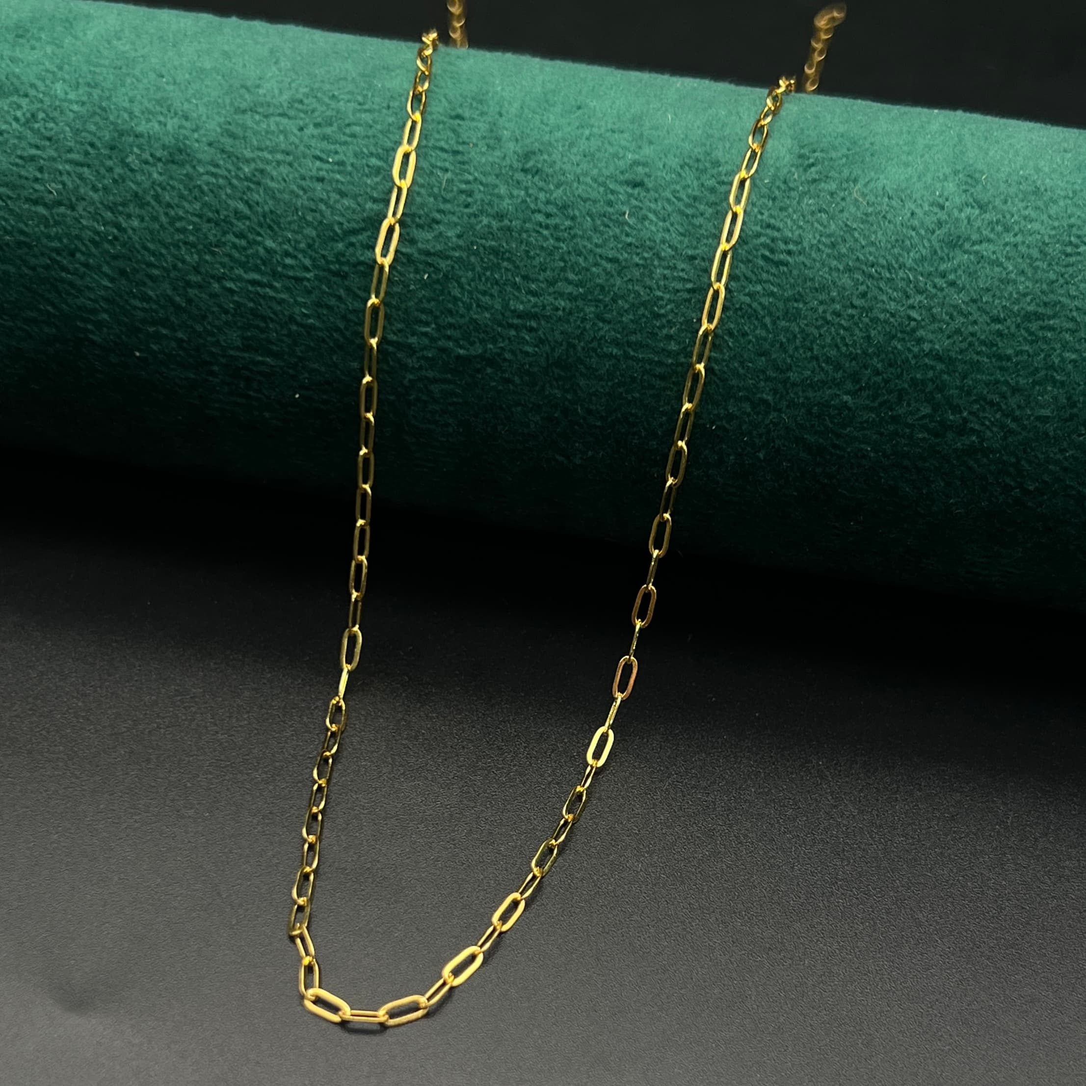 Chaine Plaque Or inoxydable