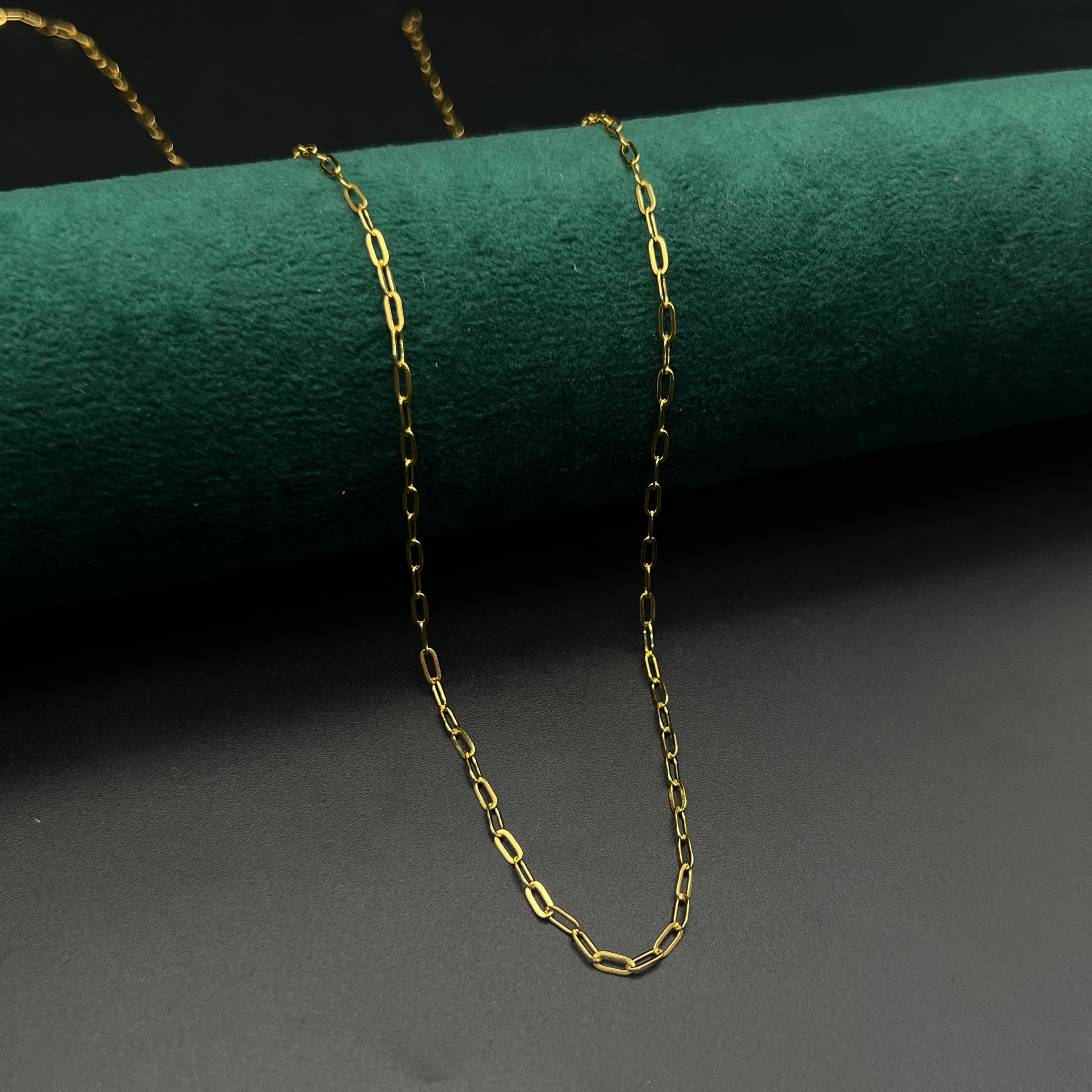 Chaine Plaque Or inoxydable