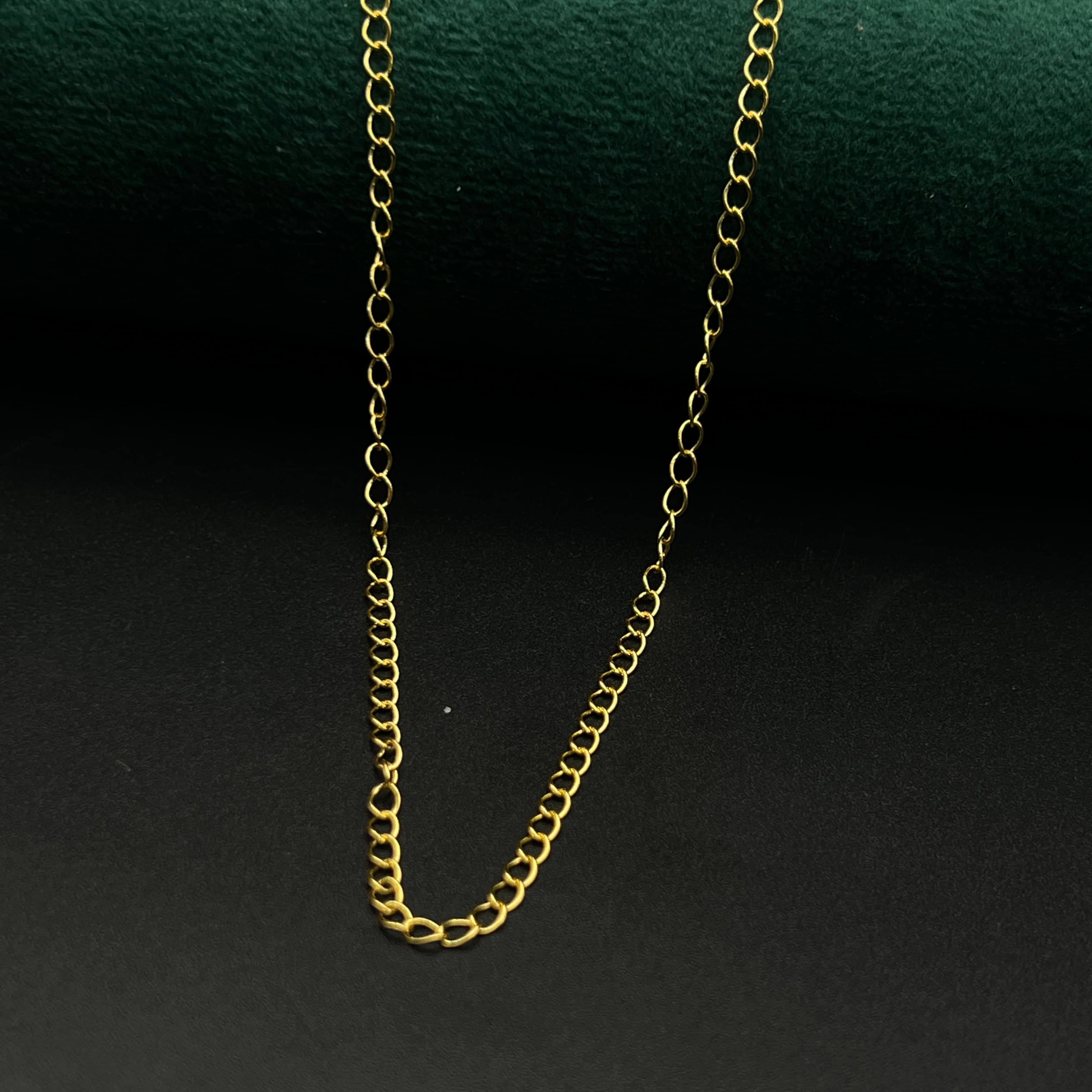 Chaine extension Plaque Or inoxydable