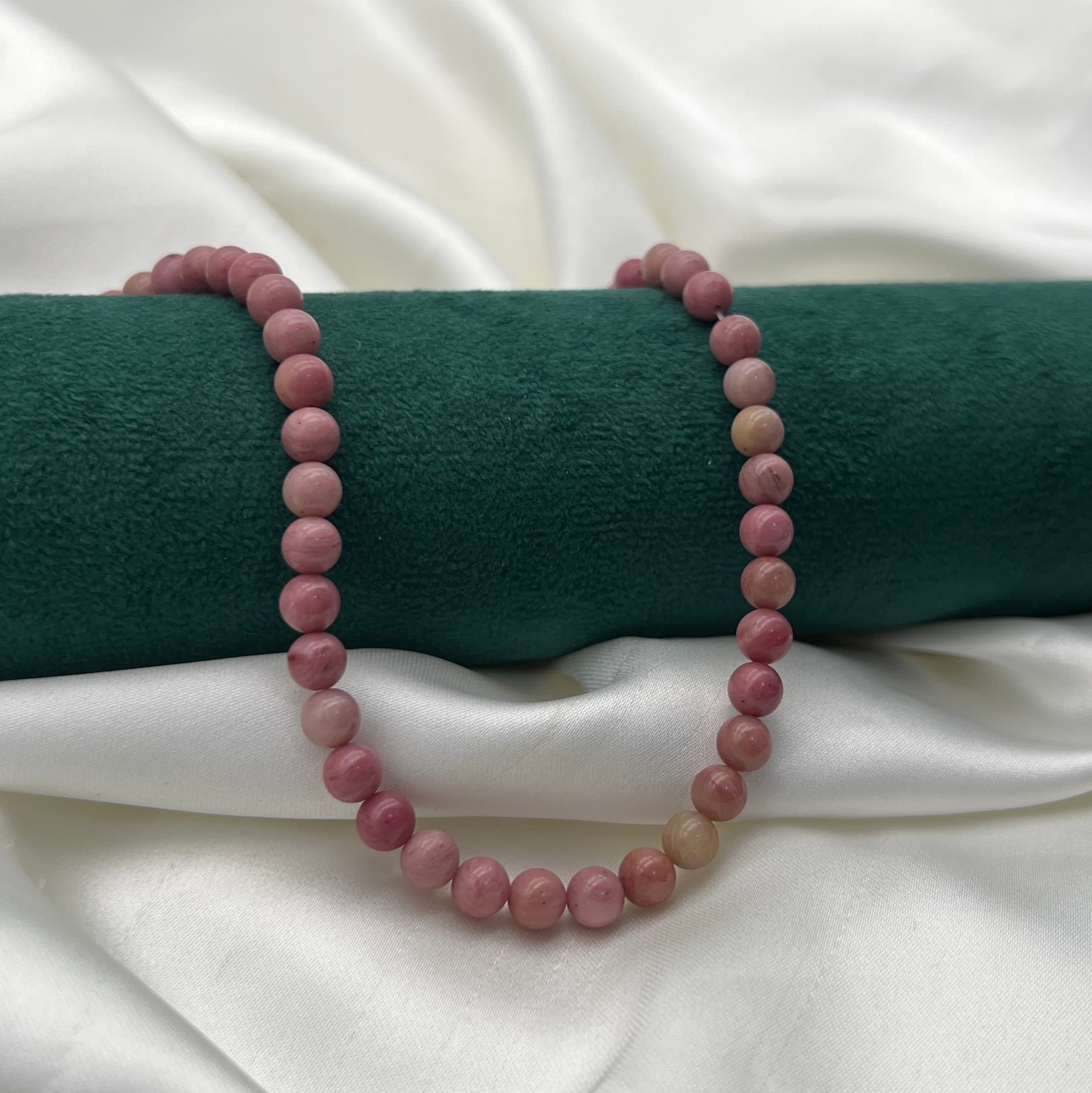 Pierres (Rhodonite- Picture stone- Petrified wood- Ruby zoisite) 6mm