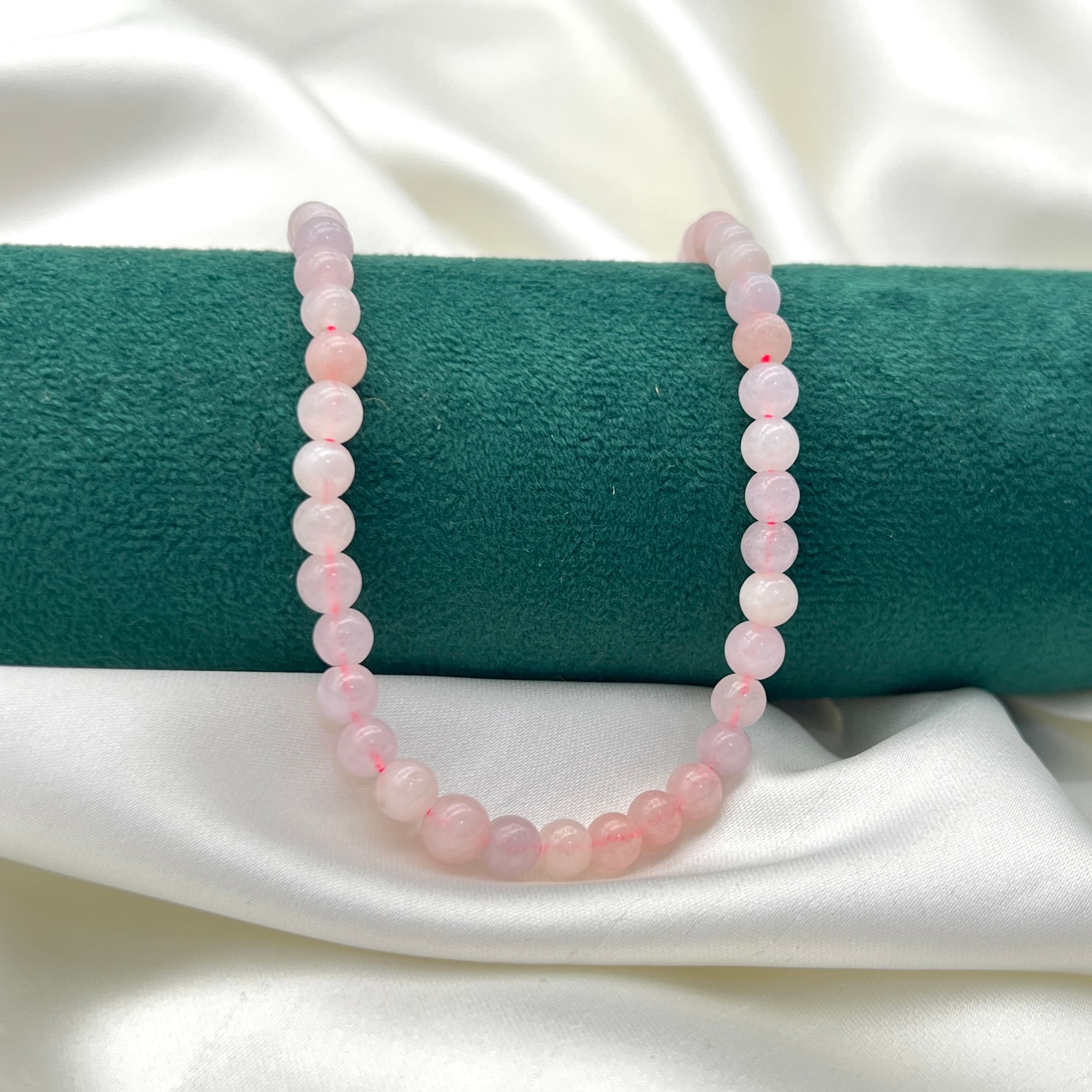 Pierres (Thread jade- Amazonite- Rose quartz- Morganite) 6mm