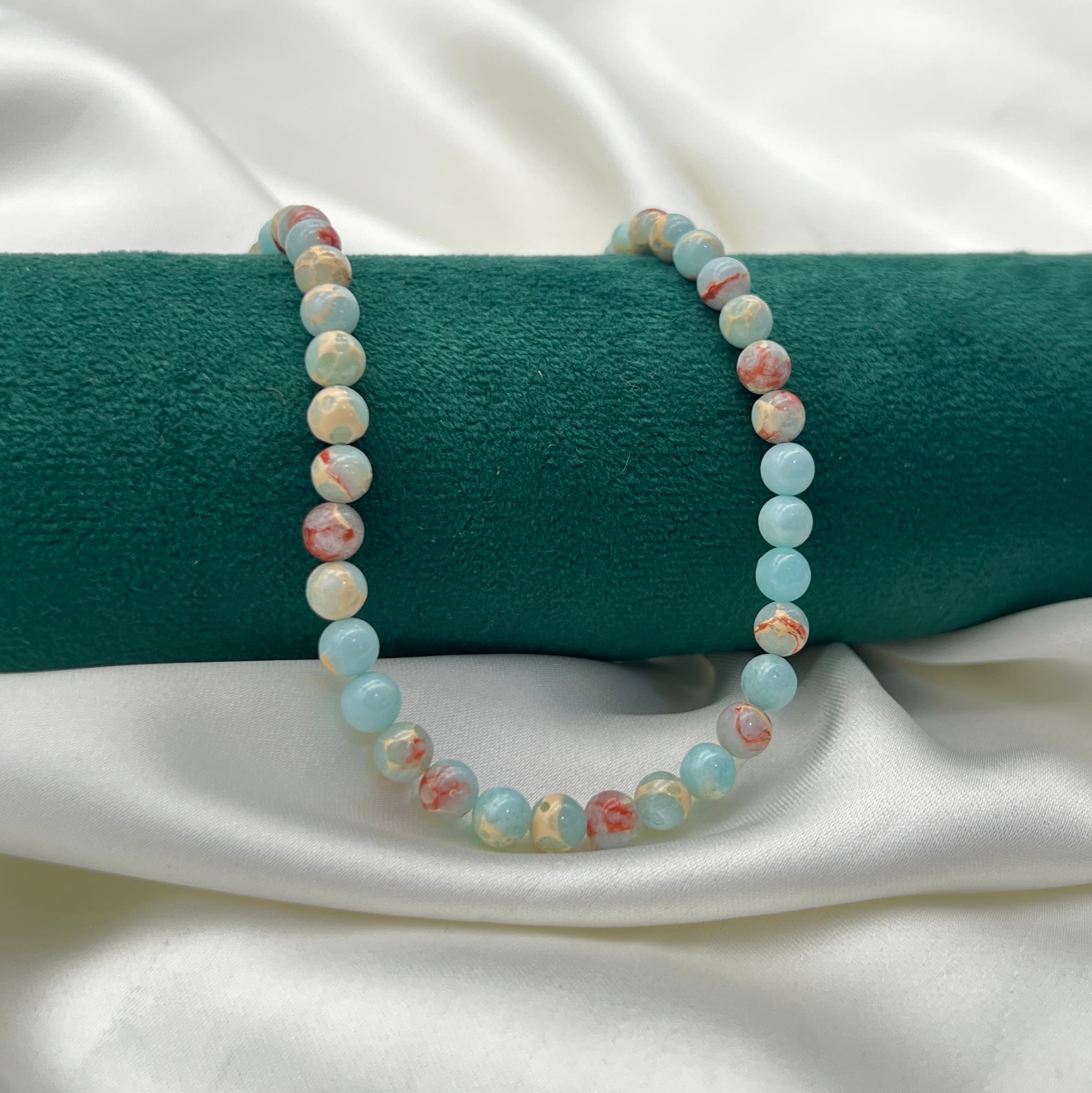 Pierres( Shoushan- Jade- Pink zebra- Agate indian) 6mm