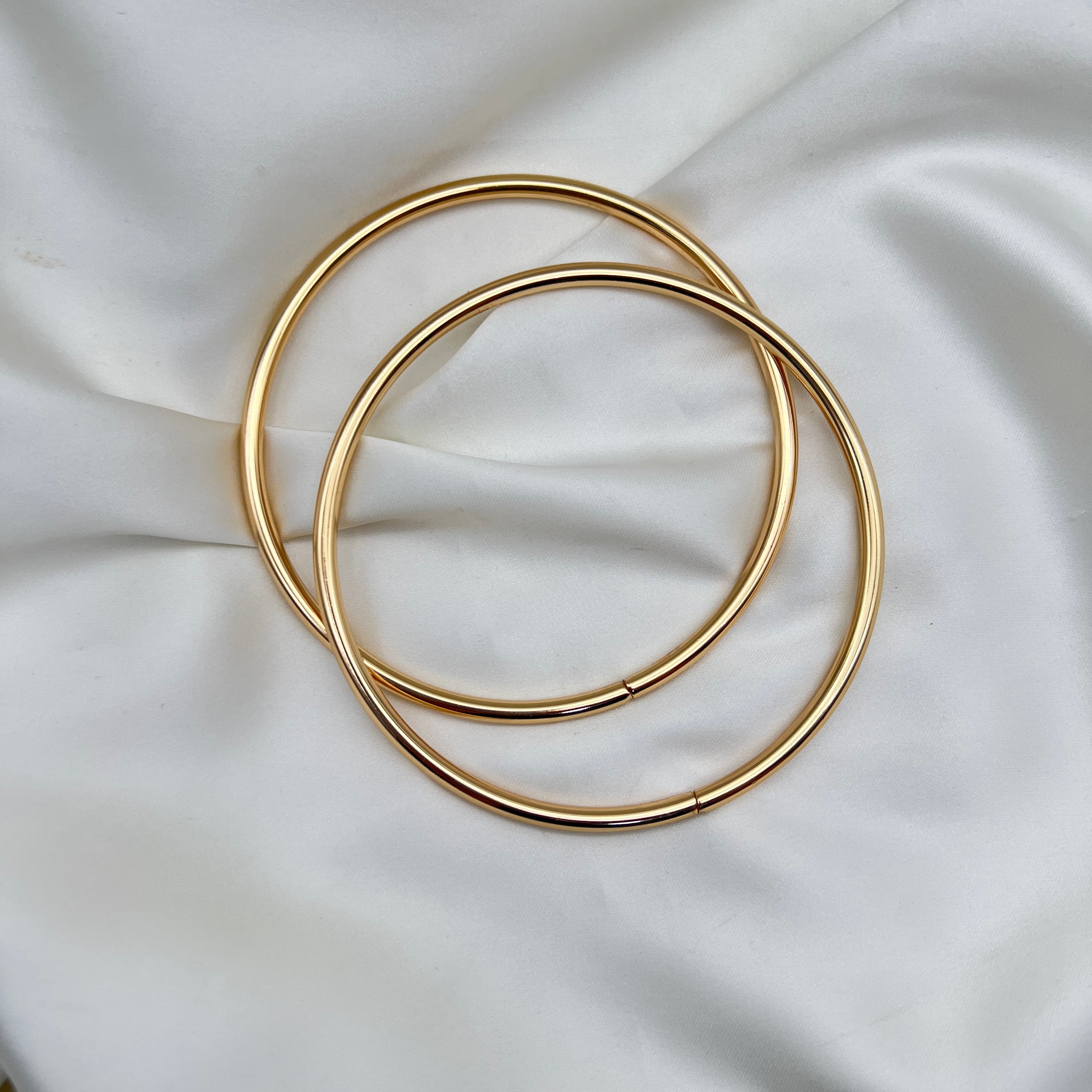 Main de Sac 9,5 et 10,5 cm Pair Doré et Argent 