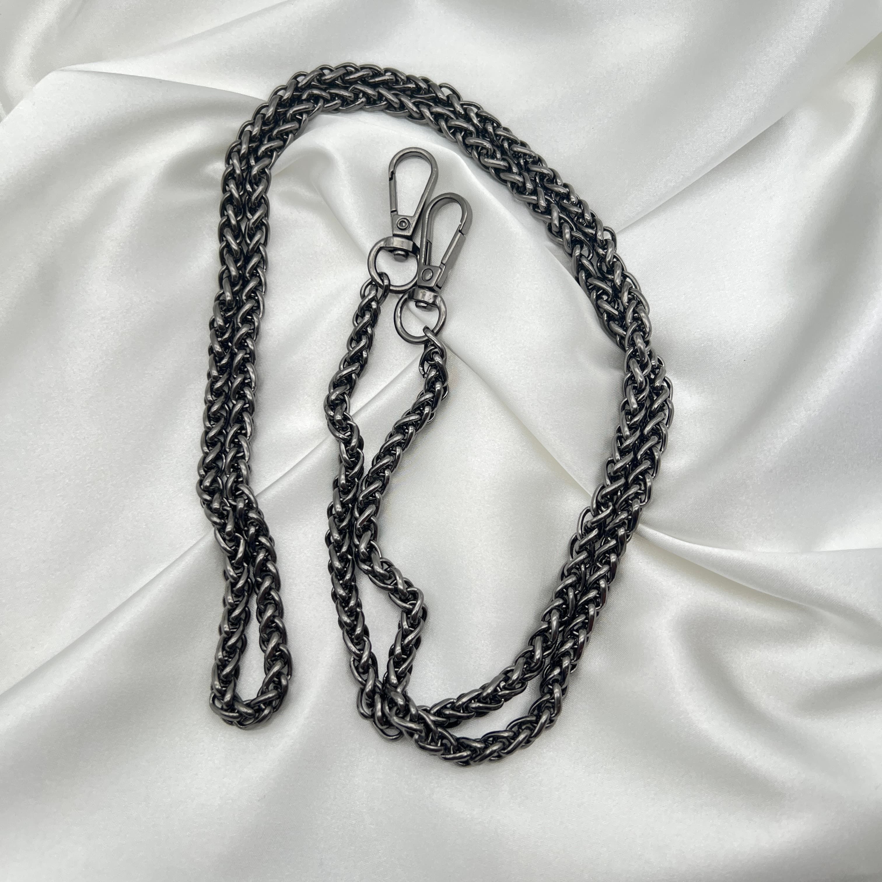 Chaîne de sac avec Férmoir 1,2 m Doré et Argent